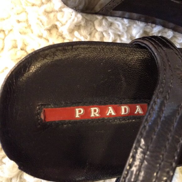 VTG Prada Linea Rossa Sport, "7/37.5" #3X4728, Strappy Platform, Quiet Luxury - Picture 5 of 6